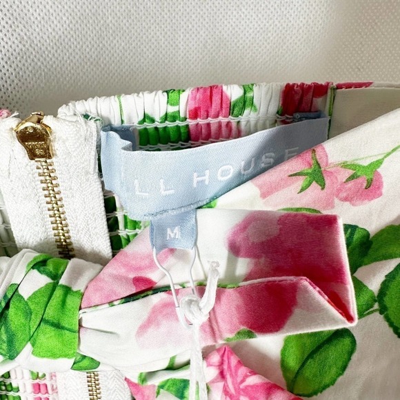 Hill House The Isabella Top Pink Roses BarbieCore Size Medium - Picture 5 of 10